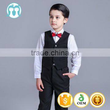 2017 latest design wedding kids three piece formal suit for boy