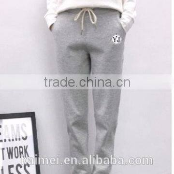 2017 Wholesale Oversize Life Gym Good Quality Comfortable Jogging Pants Woman CVC(60/40) photo-3