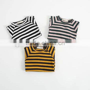 1-6 Years Wholesale 2017 New Autumn Full Sleeve Cotton Stripe Kids Boys Girls Blouse (pick Size Color) photo-6