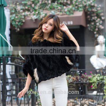 Natural Real Rex Rabbit Fur Pure Color Coat Pullover Women Winter Natural Fur Coats Outerwear photo-3