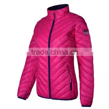 wholesale tailored made new arrival quality winter soft shell women quilting padding jacket