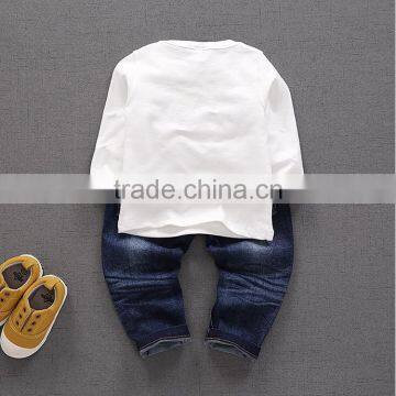 Children Long Sleeve t Shirt and Blank Printing Boys t Shirt Tee photo-3