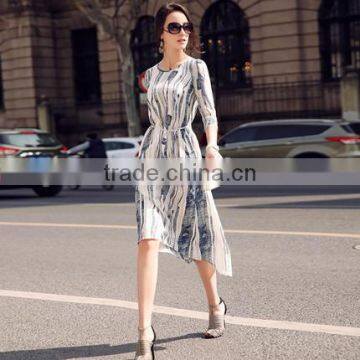 Z&M Women's 2017 New Fashion Dress Silk Dress Dress Dress photo-4