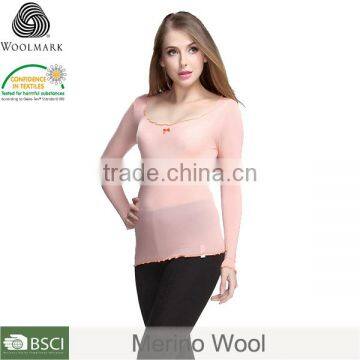 Girls fashion thermal underwear wholesale, cheaper price yak wool thermal underwear
