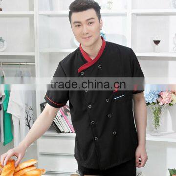 Cusomize Black OEM Design Supply Catering Uniforms,italian Restaurant Uniforms for Men Wholesale photo-2