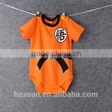 Cute Baby Boy Romper Short Sleeve Cotton Jumpsuit Baby Cartoon photo-2