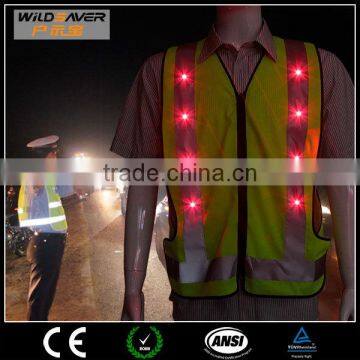 Reflective Tepe hi Vis Red Visible Photographer LED Vest Jacket photo-2