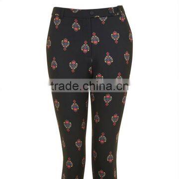 Cool Pattern Printed Hot Girt Sexi Photo Slim Fit Cigarette Harem Pants photo-5