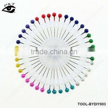 DIY tools colorfull round pearl straight head pins