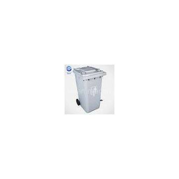 Outside Wheeled Plastic Garbage Bins / Big MobileTrash Container 100L