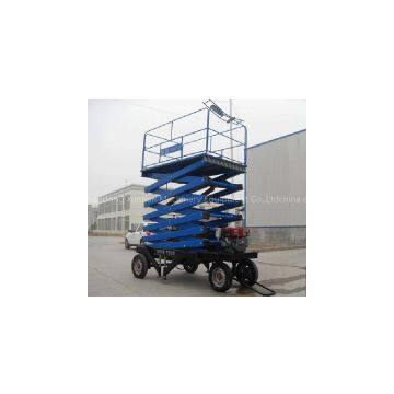 Steel Four Wheels Mobile Scissor Lift Table photo-2
