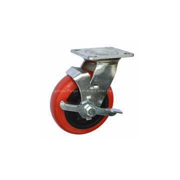 Caster Wheel,6 Inch Swivel Plastic Caster Wheels,caster With Lock,trolley Wheels photo-2