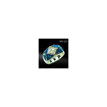 925 sterling silver opal ring