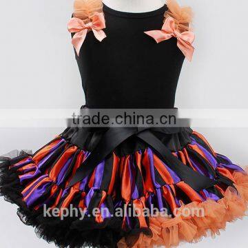 Children Clothes,black Cotton t Shirt With Pettiskirts, Tutus photo-4