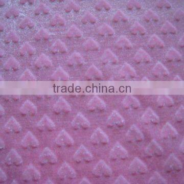 100% polyester embossed velvet fabric for garment