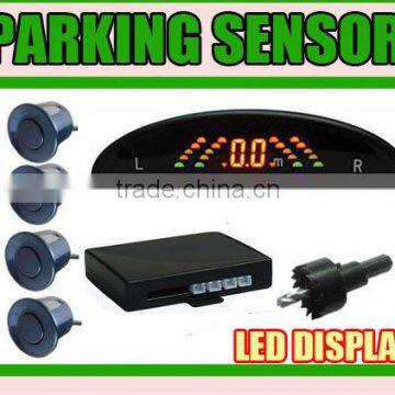 CAR Assistant Parking Sensor With Original Flat 4 Sensors and LED Monitor Parking System photo-6