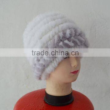 SJ922-04 2016 Winter Fashion Accessories Collection Winter Mink Knit Hats Female photo-2