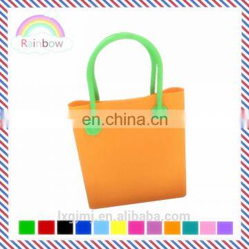 Candy silicone beach bag/Silicone Shopping Bags/ Beach Handbags 2017