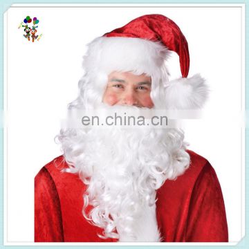 Adult Christmas Fancy Dress Costume Nicholas Santa Hats with Beard HPC-1800