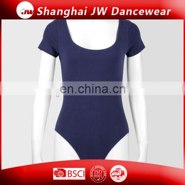 Short Sleeve Ballet leotard Blue Dance Leotard