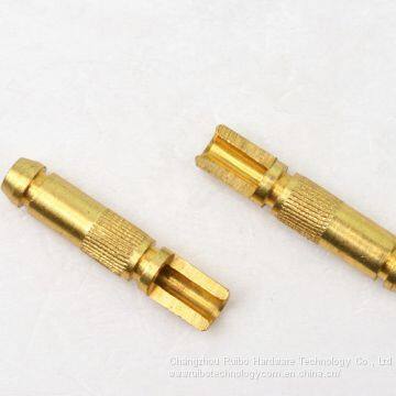 Brass special knurled location pin