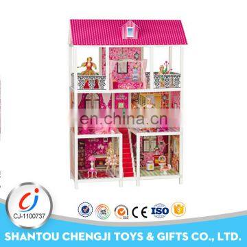 Hot sales girls play set plastic funny big doll house