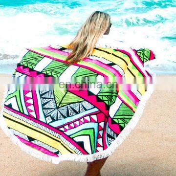 Hot Sale Round Beach Sarong Towels