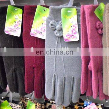 Fashion woman mirco velvet gloves warm gloves