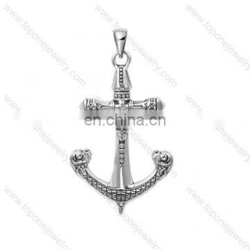 Wholesale fashion pendants necklace steel jewelery anchor pendants