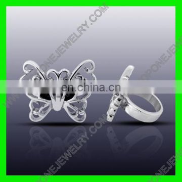 Butterfly animal hollow shaped jewelry alloy rings