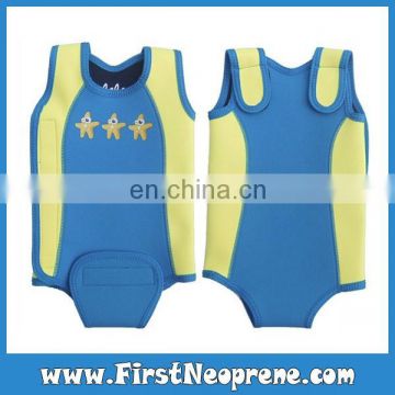 Happiness Kids Clothing In Blue Neoprene Beachfront Baby Swim Wraps