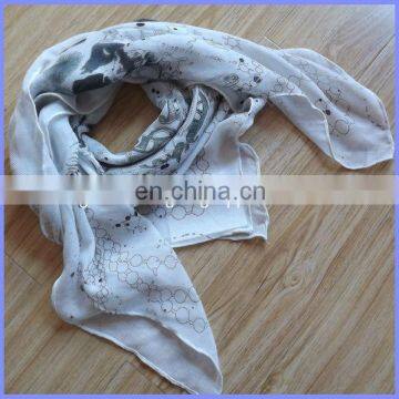 OEM availble Cotton Scarf 90x90cm Large size