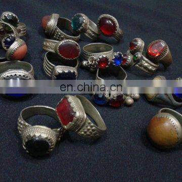 Afghan Tribal Kuchi Beaded Rings