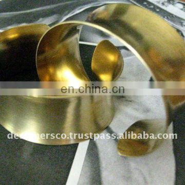 Brass Concave Plain Cuff