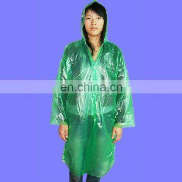 disposable folding PE/PVC raincoat/poncho