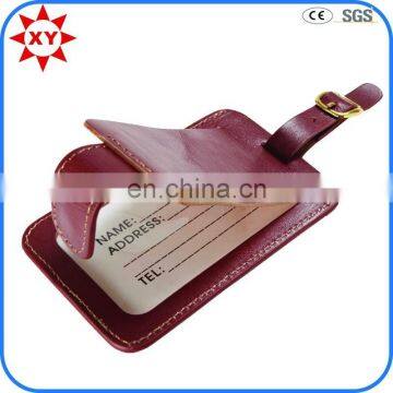 High Quality Personalized Bright Color Leather Luggage Tag photo-5