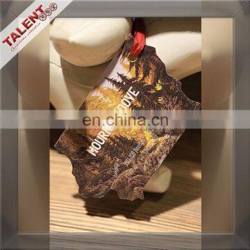 Custom Private Brand Name Logo Woven Label Tag and Printed Paper Hang Label Tag for Clothing photo-4