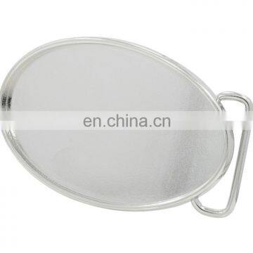 oval shape cheap stainless steel belt buckle blank