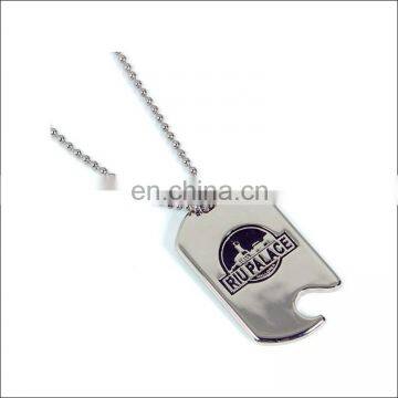 high quality emboss logo dog tag/ metal dog tag customized