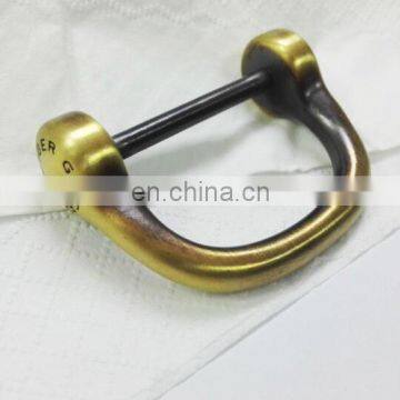 Handmade Polishing Brass Gold Color d Ring Handbag Hardware photo-2
