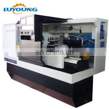CK6136 High Quality Flat Bed 3 Jaw Hydraulic Automatic Chuck Cnc Lathe photo-3
