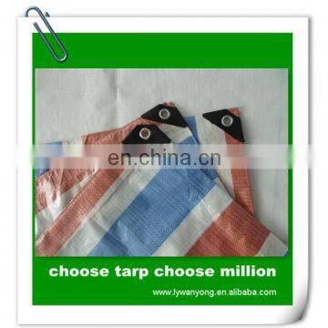 115gsm pe coated stripe roofing cover tarpaulin fabric vietnam