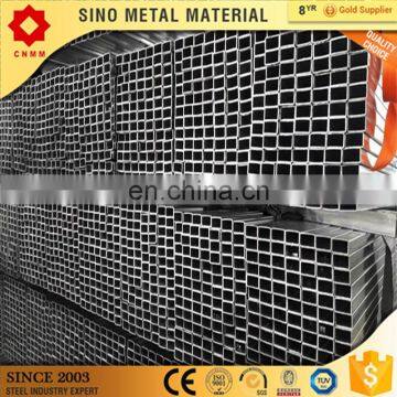 0.8mm to 1.5 mm steel gi pipe stainless steel square pipe hollow steel pipe in square and rectangular cross section