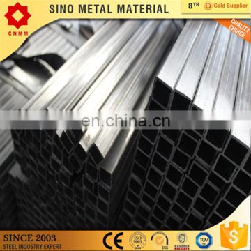 80*60mm rectangular gi steel pipe for construction zinc coated square steel pipe weight of gi square steel pipe