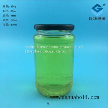 Manufacturer's Direct Sale of 600ml Glass Bottles of Spicy Sauce Can Glass Bottles Wholesale of Food Glass Bottles photo-5