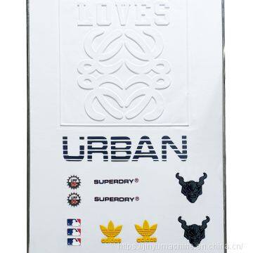 Embossed Rubber Patches for Hats Making Machine for Making Cloth Logo Tags T-shirt Emboss photo-3