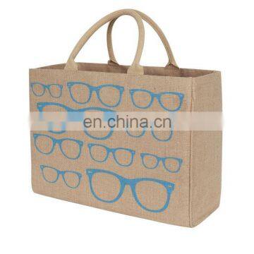 New design beautiful jute tote bag, Hot sale small jute bag ,Fashion reusable jute shopping bag wholesale