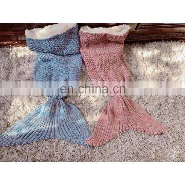 Mermaid Tail Knitted Blanket