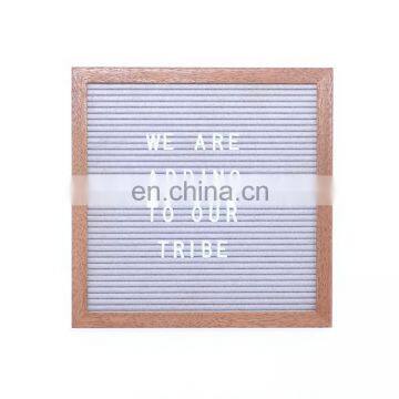 10x10inch Home Decoration Slotted Felt Advertising Board With Pine Wood Frames and Plastic Letters photo-2