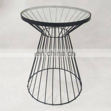 Modern Design Metal Stainless Steel Round Coffee Table Simple Drinking Table Support Custom photo-3